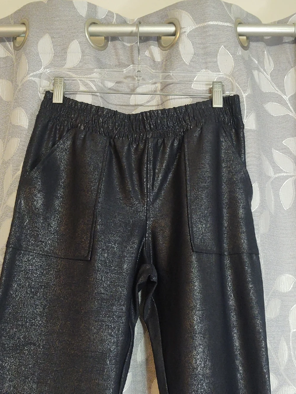 MR Basics Shimmery Black Jogger Pants size M